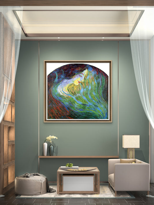 Boccioni, Umberto (1882-1916) - Study of a Female Face 1910