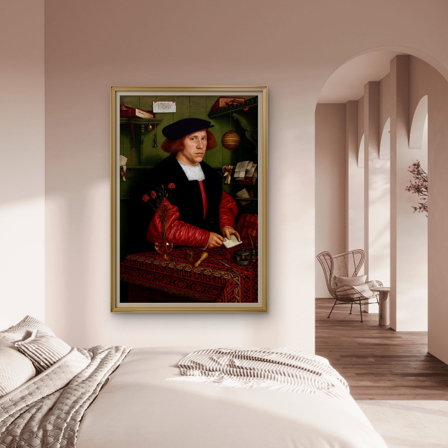 "Portrait of Georg Giese" by Hans Holbein the Younger, 1532.