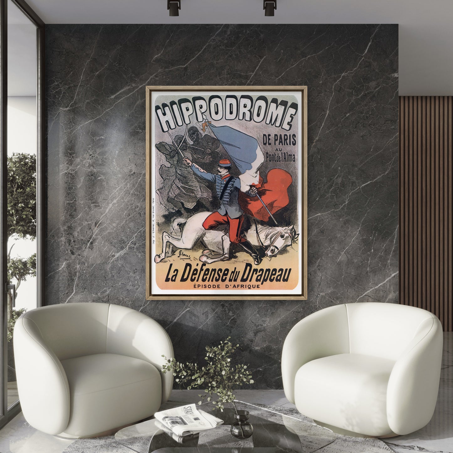 "La Défense du Drapeau," by Jules Chéret 1880.