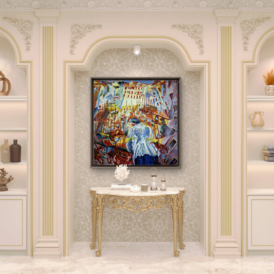 Boccioni, Umberto (1882-1916) - The Street Enters the House 1911