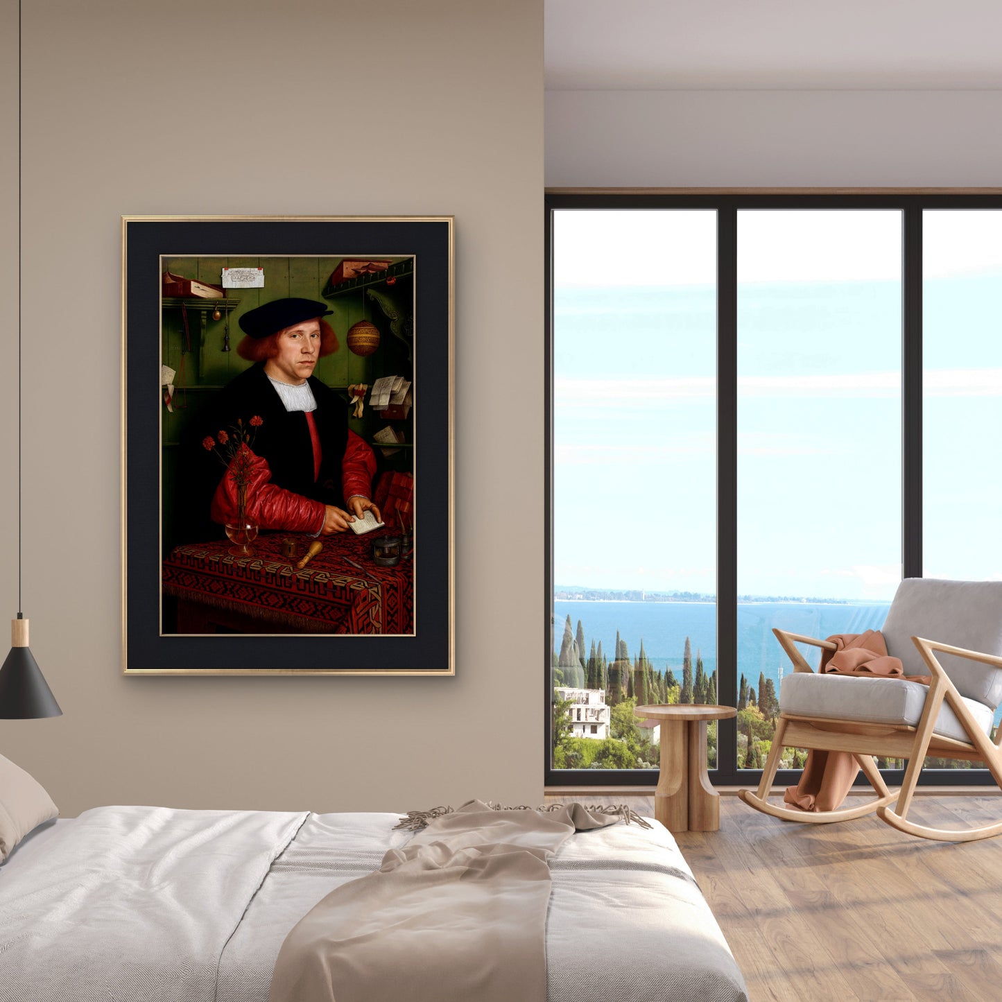 "Portrait of Georg Giese" by Hans Holbein the Younger, 1532.