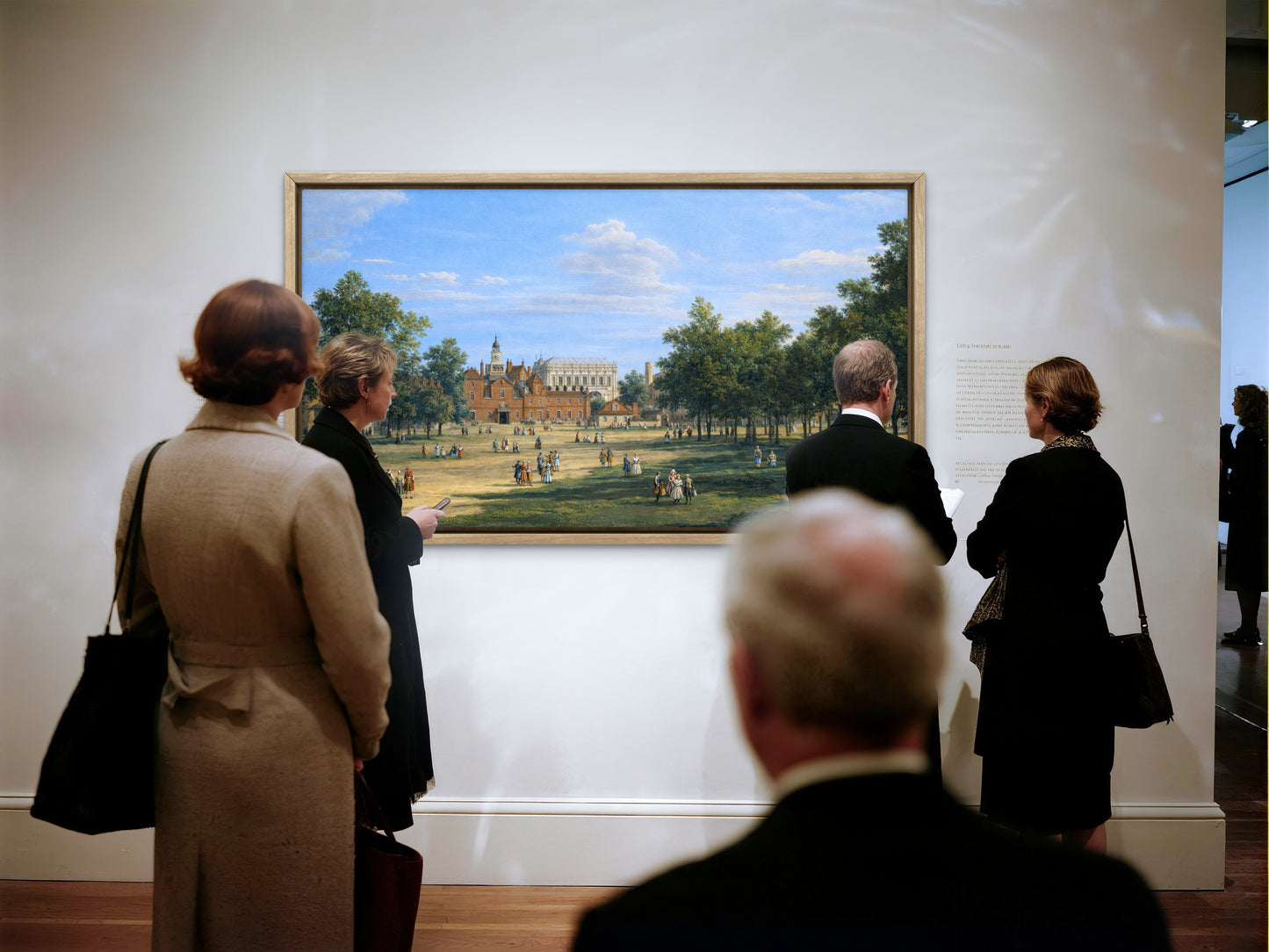 The Old Horse Guards and the Banqueting House from St James's Park, by Canaletto