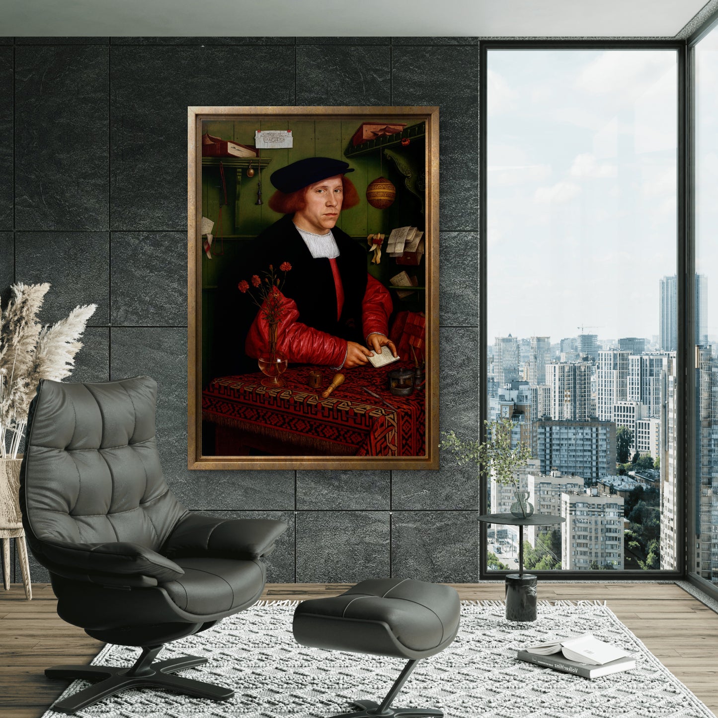 "Portrait of Georg Giese" by Hans Holbein the Younger, 1532.