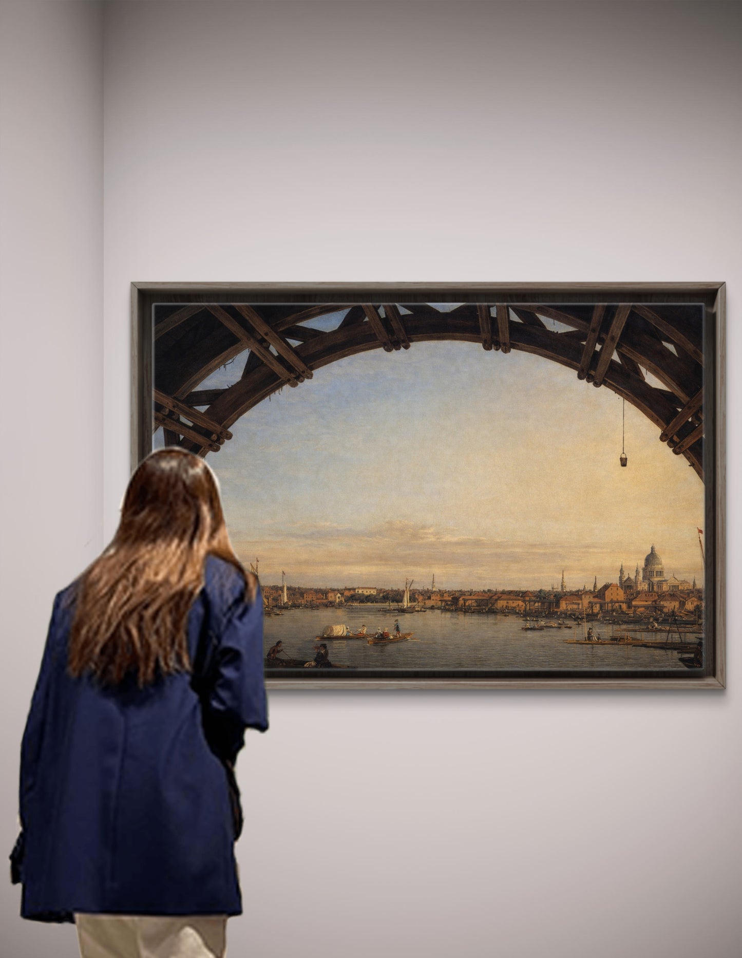 A View of the Thames with St Paul's Cathedral, by Canaletto