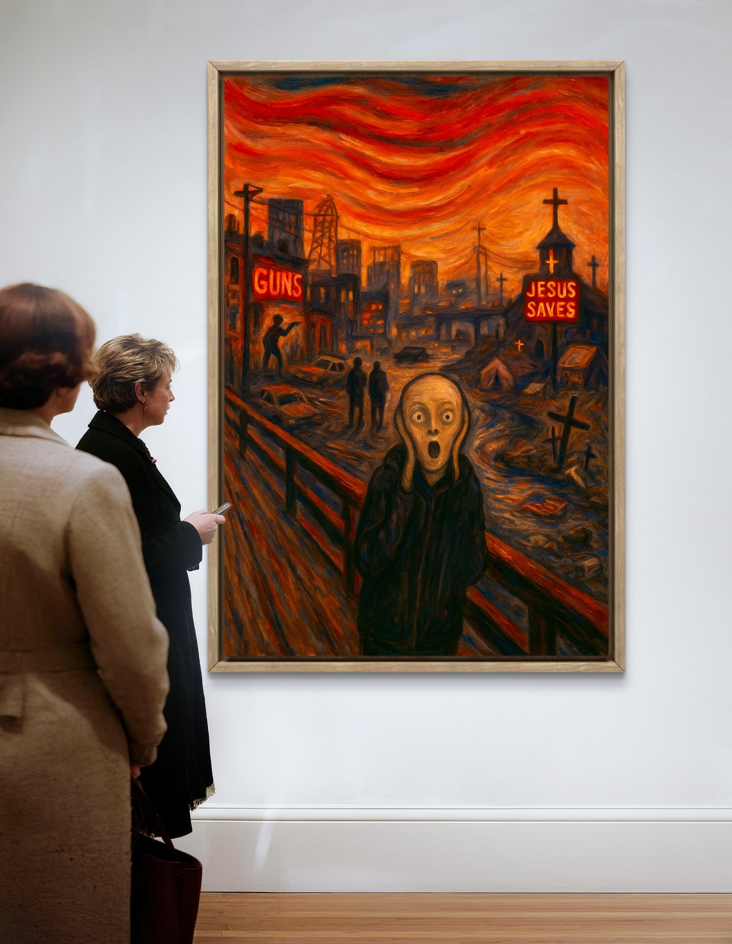 Edvard Munch's iconic work, "The Scream 2025," inspired by Edvard Munch.