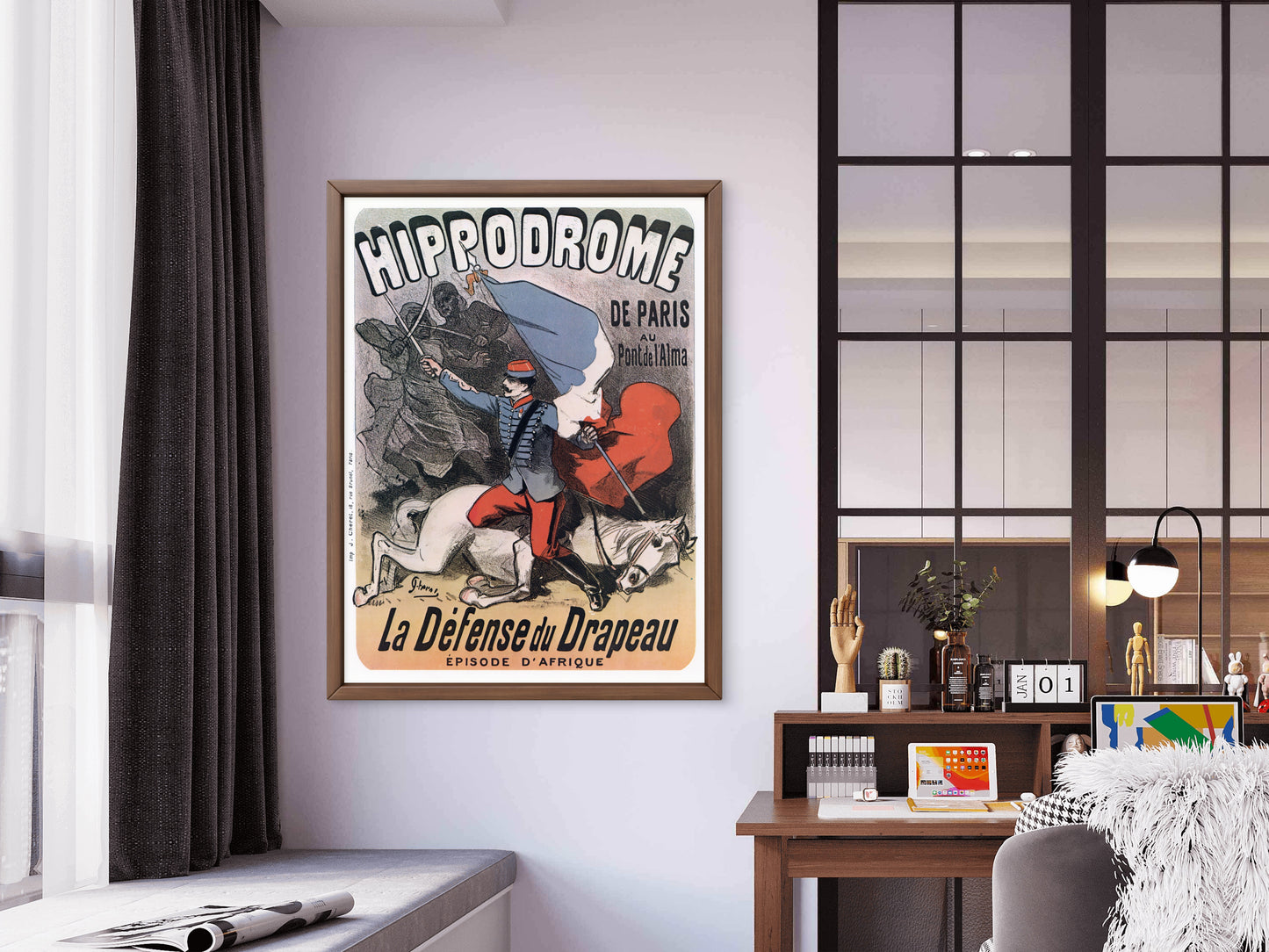 "La Défense du Drapeau," by Jules Chéret 1880.