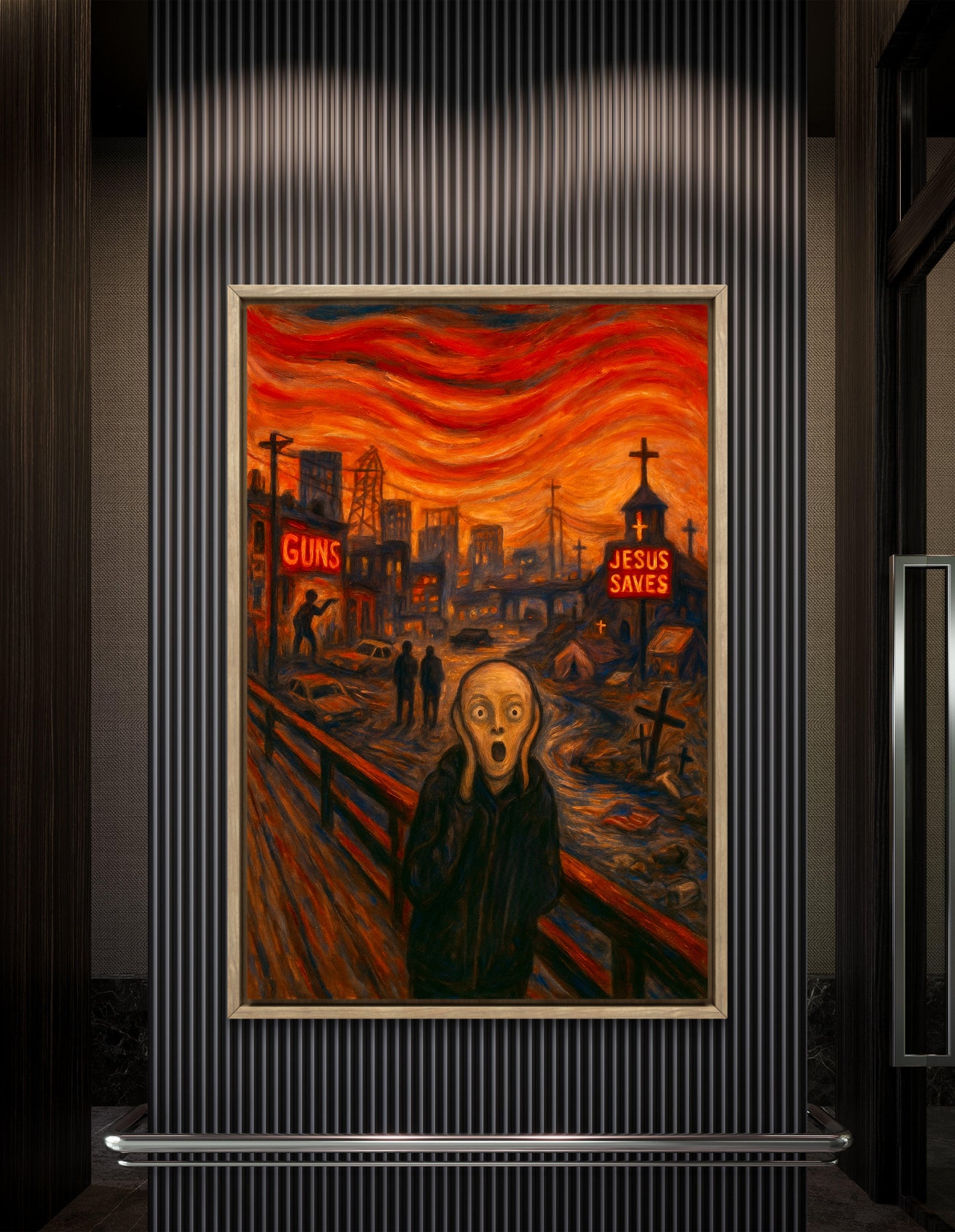 Edvard Munch's iconic work, "The Scream 2025," inspired by Edvard Munch.