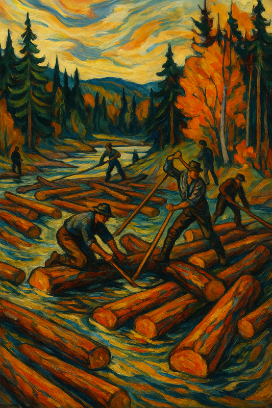 The Log Rollers of British Columbia, after Group of Seven.
