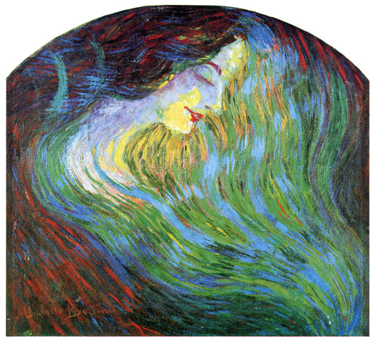 Boccioni, Umberto (1882-1916) - Study of a Female Face 1910