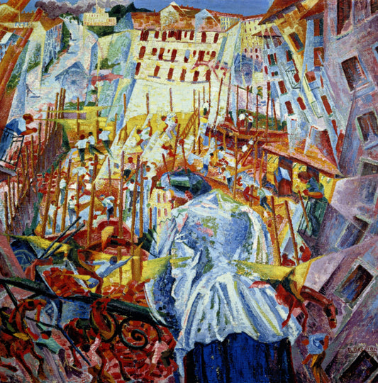 Boccioni, Umberto (1882-1916) - The Street Enters the House 1911