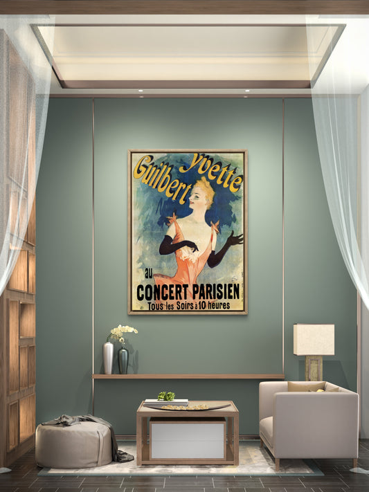 Chéret, Jules (1836-1932) - Yvette Guilbert 1891