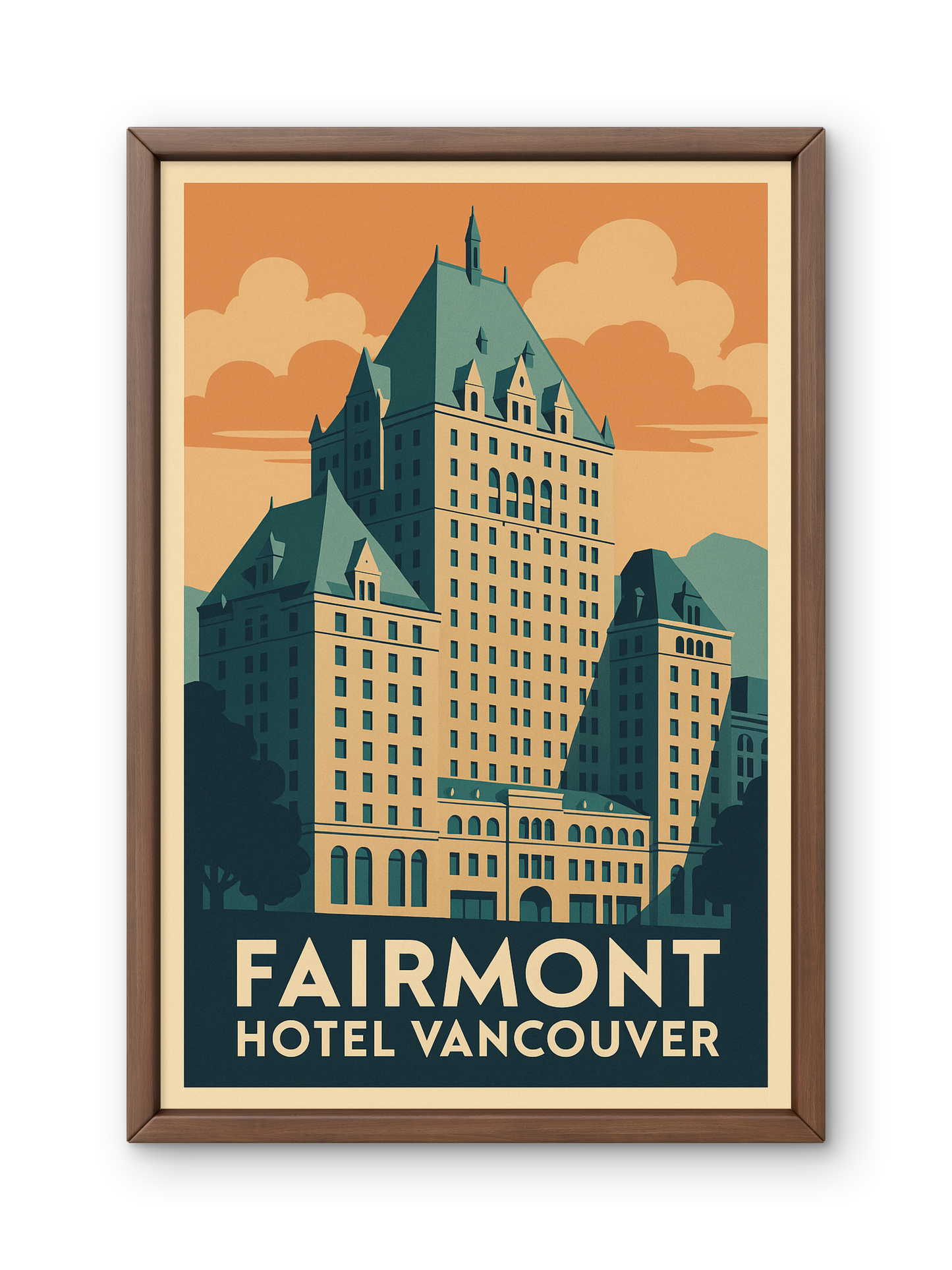FRAMED & READY TO HANG! The Hotel Vancouver, British Columbia