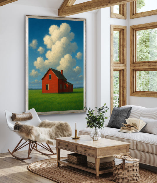 NEW! Red Barn on the Prairies