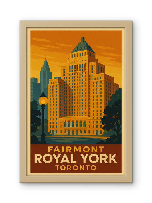 FRAMED & READY TO HANG! The Royal York, Toronto