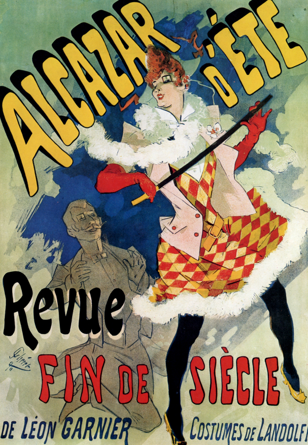 Alcazar d'Ete Revue Fin de Siècle, by Jules Chéret 1890