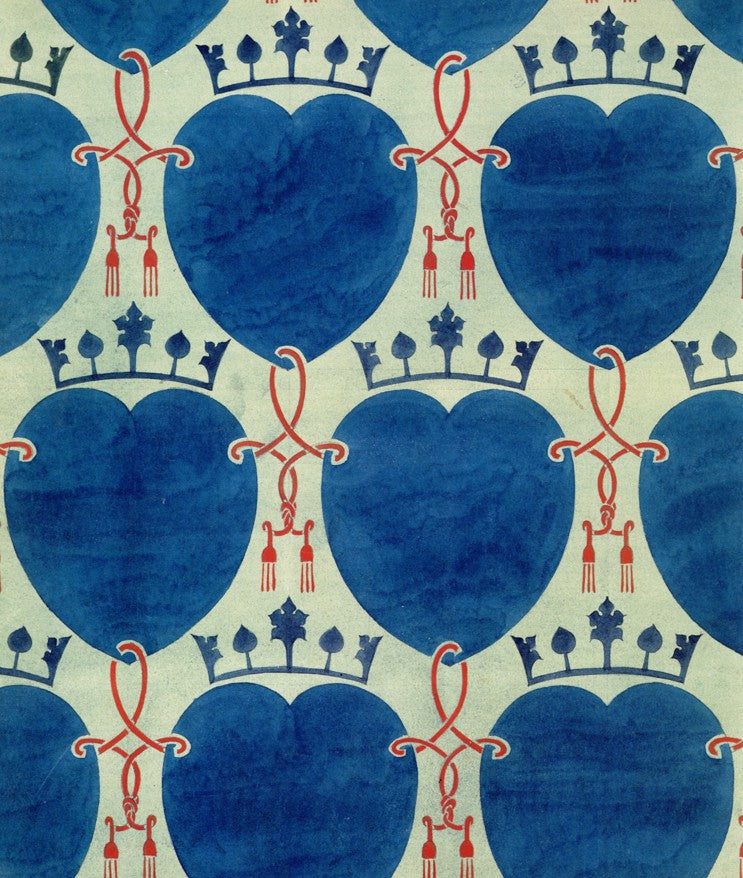 Voysey, Charles F.A. (1857-1941) - 'Union of Hearts' design c.1898