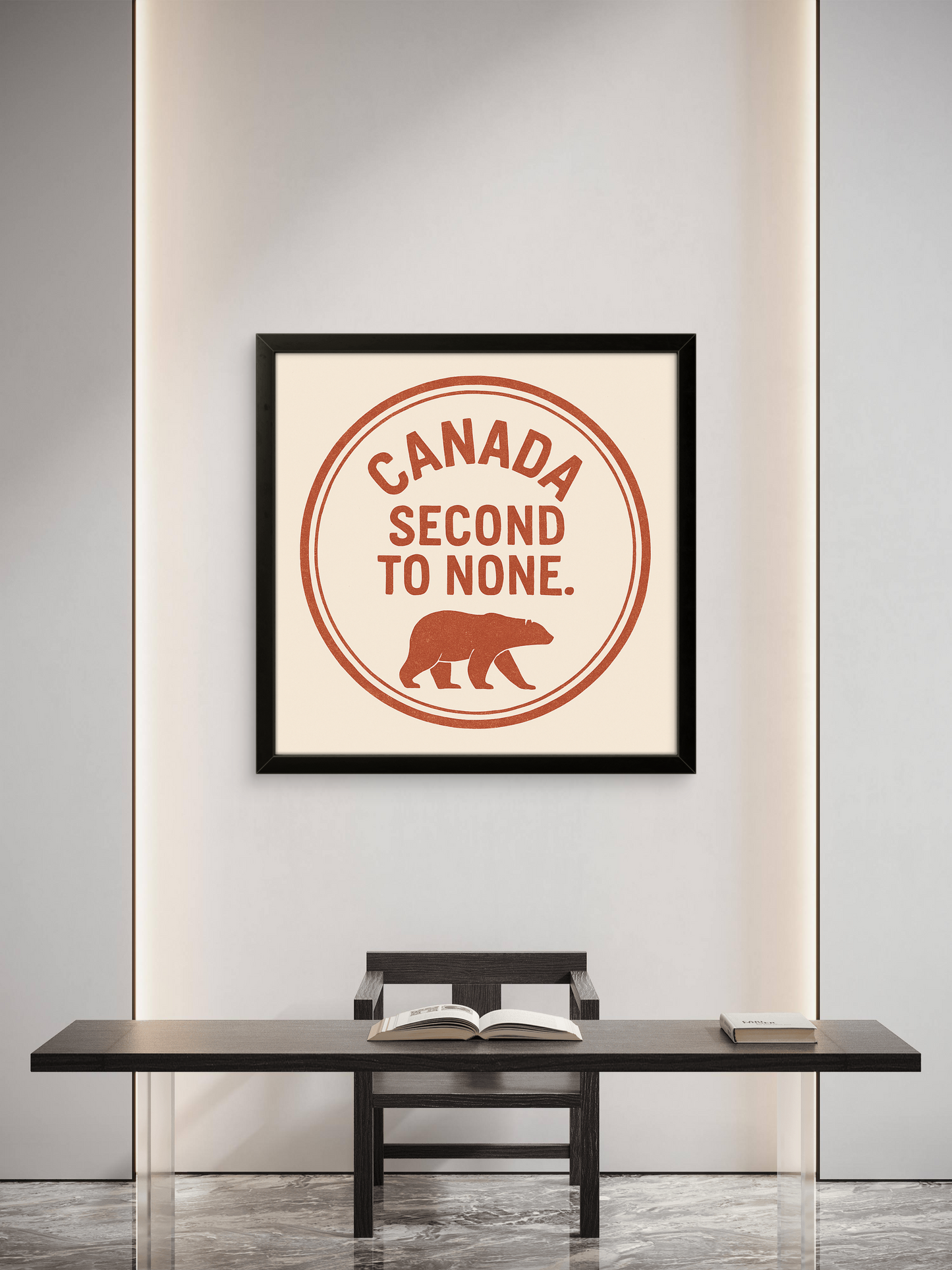Framed & Ready to Hang! "Canada: Second to None."