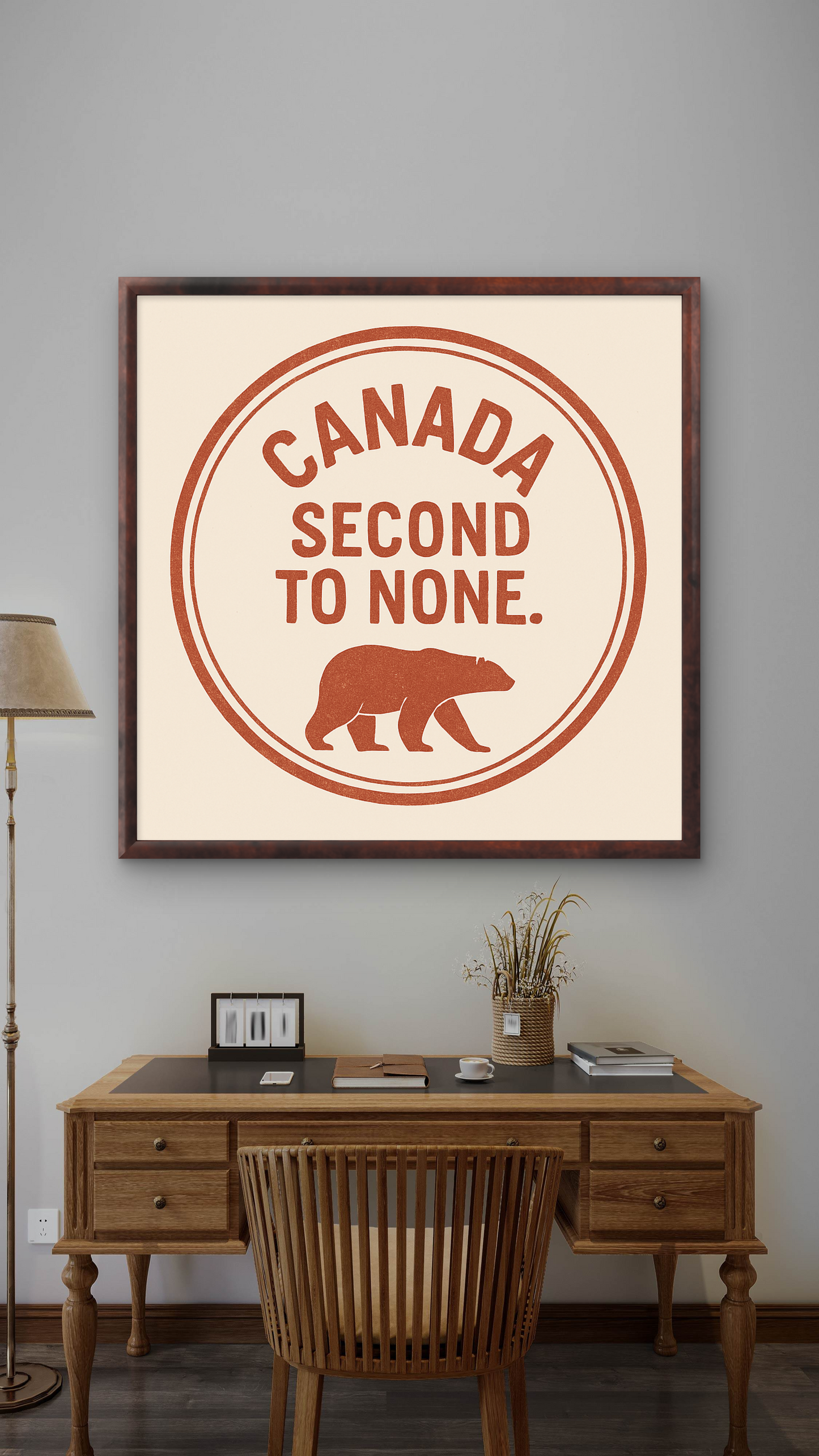 Framed & Ready to Hang! "Canada: Second to None."