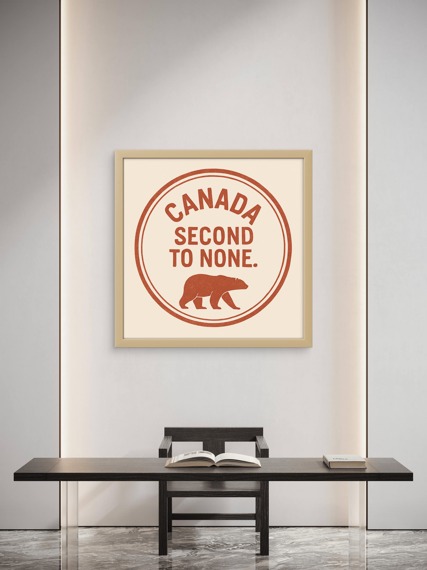 Framed & Ready to Hang! "Canada: Second to None."