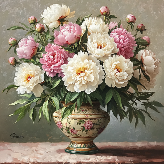 "Summer Peonies," still life.