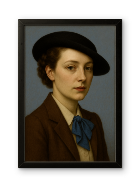 "Agent Violetta Bangor, Code Name: “Bluebird.”