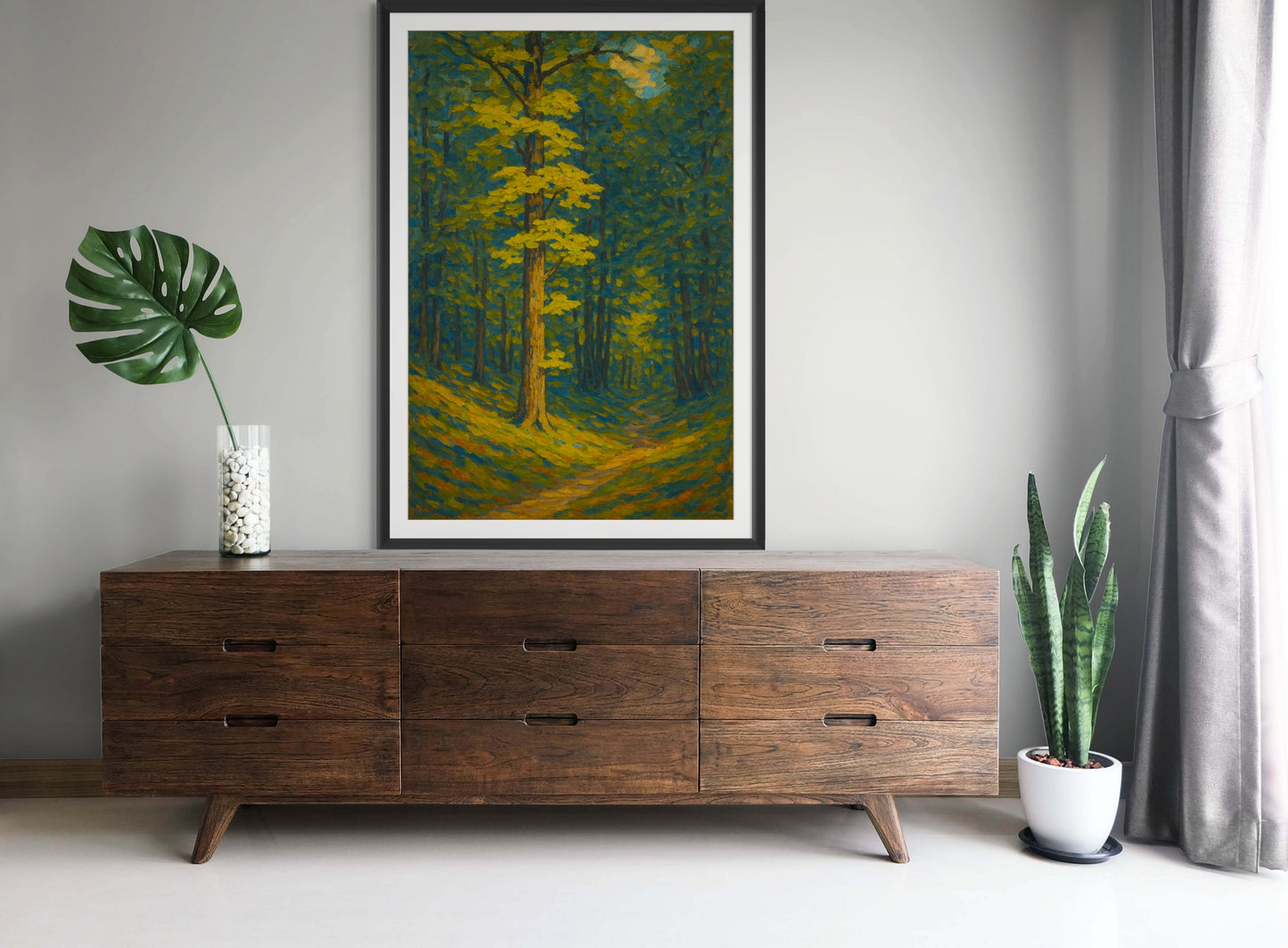 Framed & Ready to Hang, "Alone in the Forest," Northern Quebec.