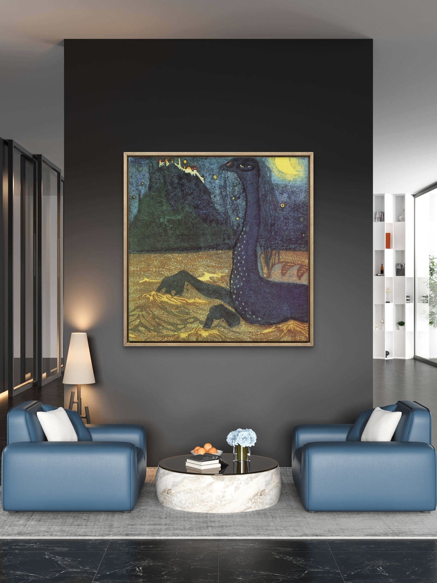 Kandinsky, Wassily (1866-1944) - Moonlit Night 1907