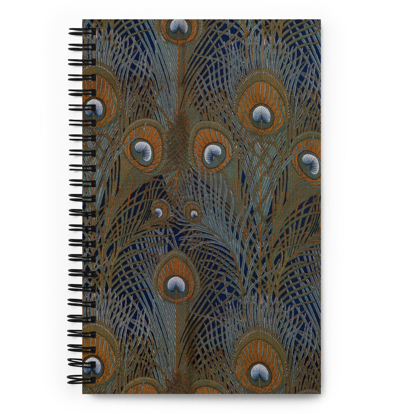 Spiral notebook featuring "Hera," an Aesthetic Movement design by Arthur Silver, c. 1887