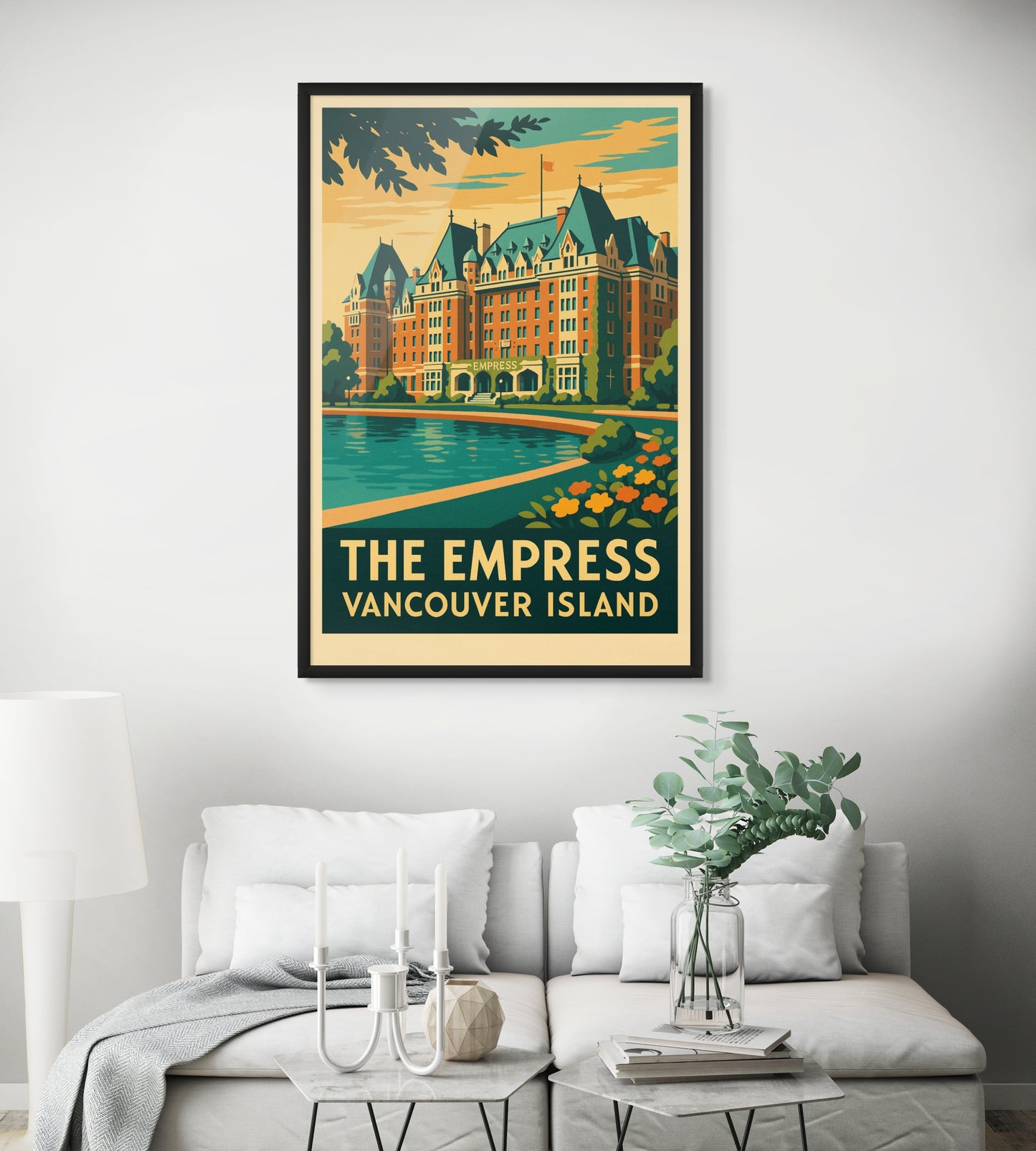 FRAMED & READY TO HANG! The Empress, Victoria, British Columbia