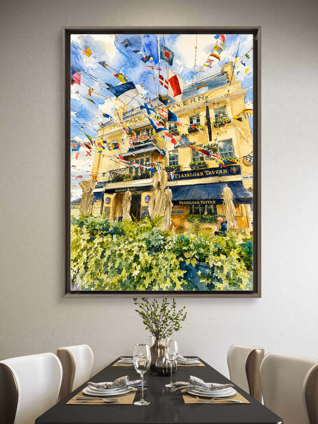 Trafalgar Tavern Greenwich 2024 — An Original Watercolour Study