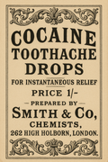 Cocaine Toothache Drops — Smith & Co Chemists, High Holborn c.1885