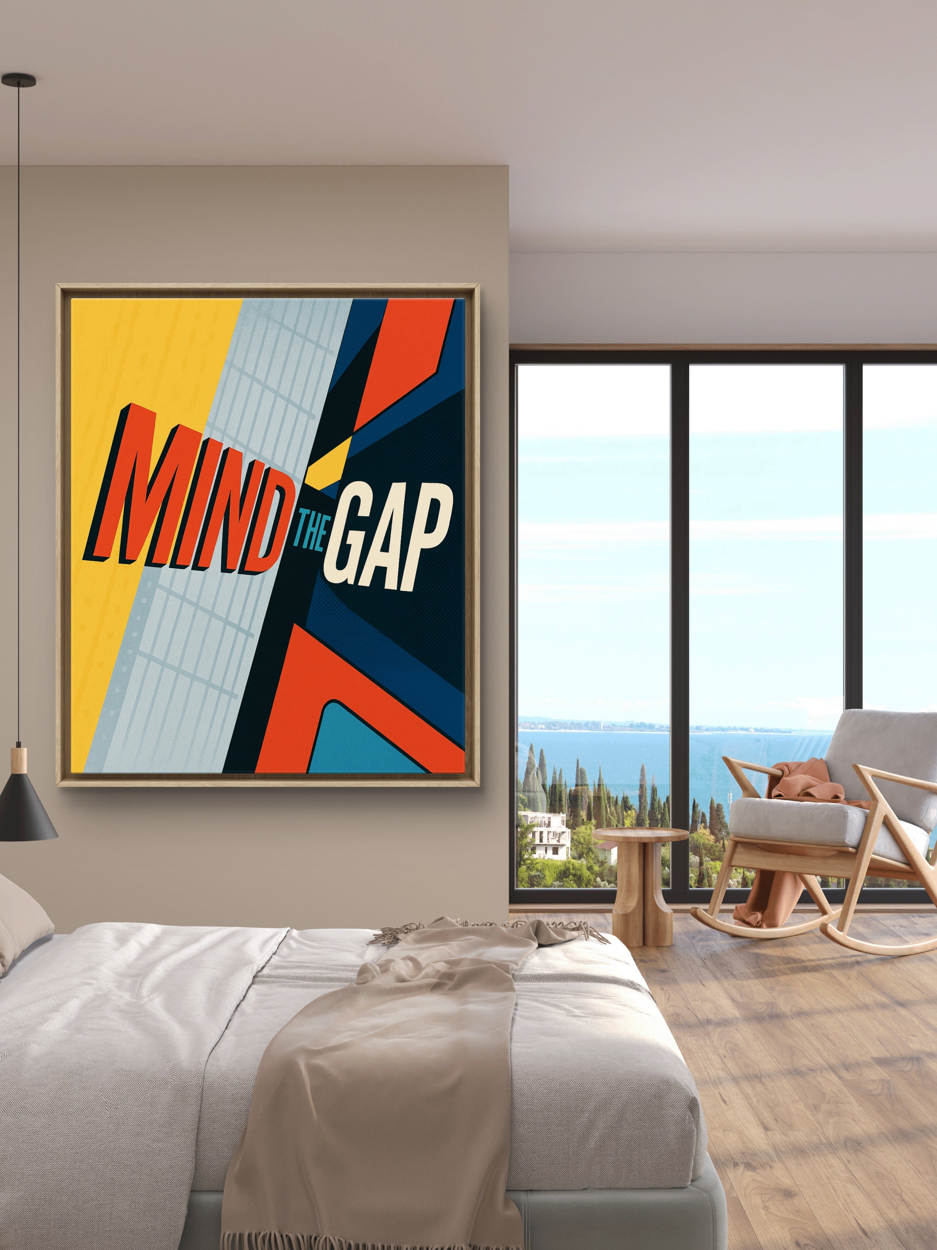 Mind the Gap — 1960s London Underground Graphic Sign Fine Art Print