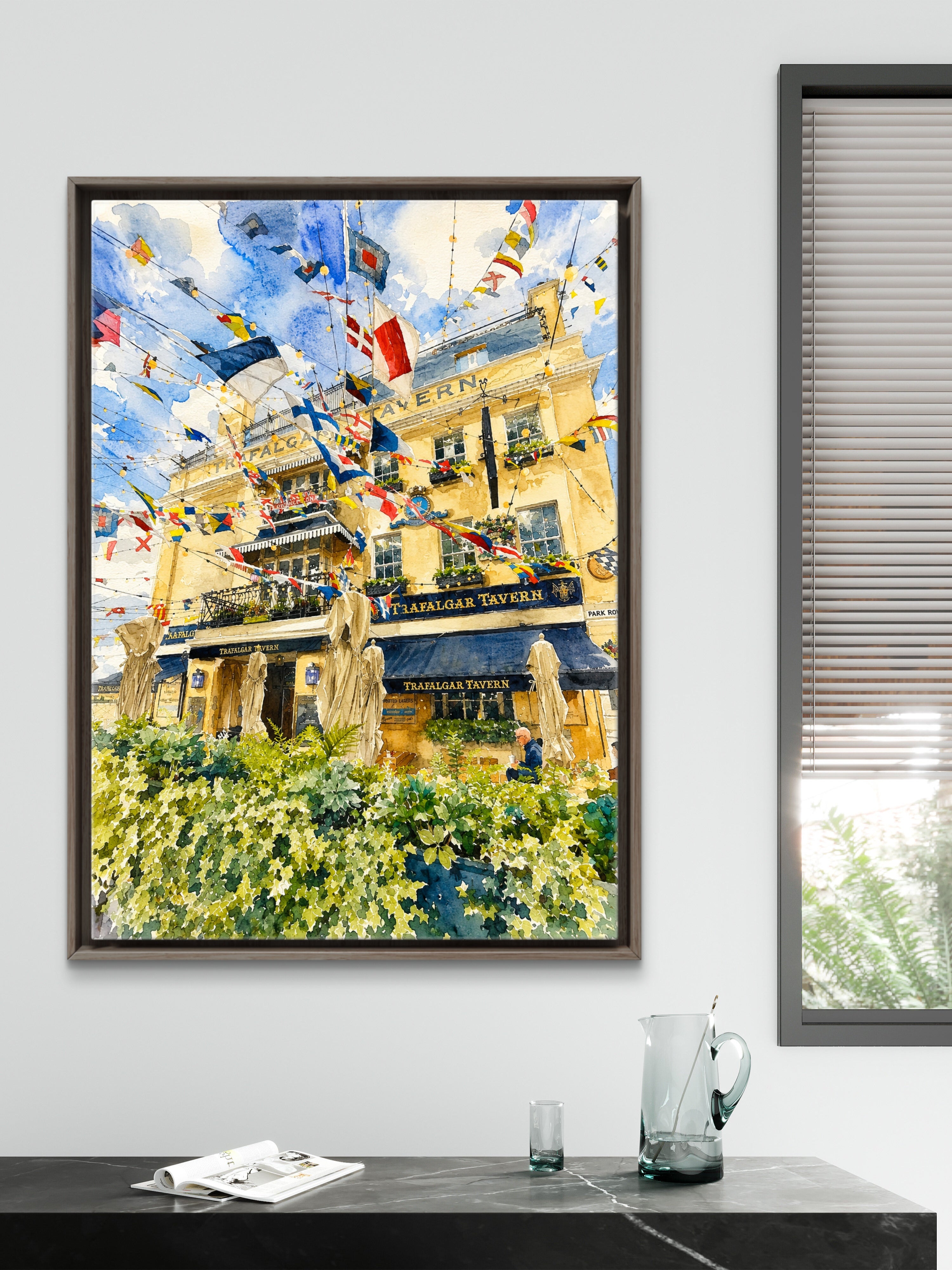 Trafalgar Tavern Greenwich 2024 — An Original Watercolour Study
