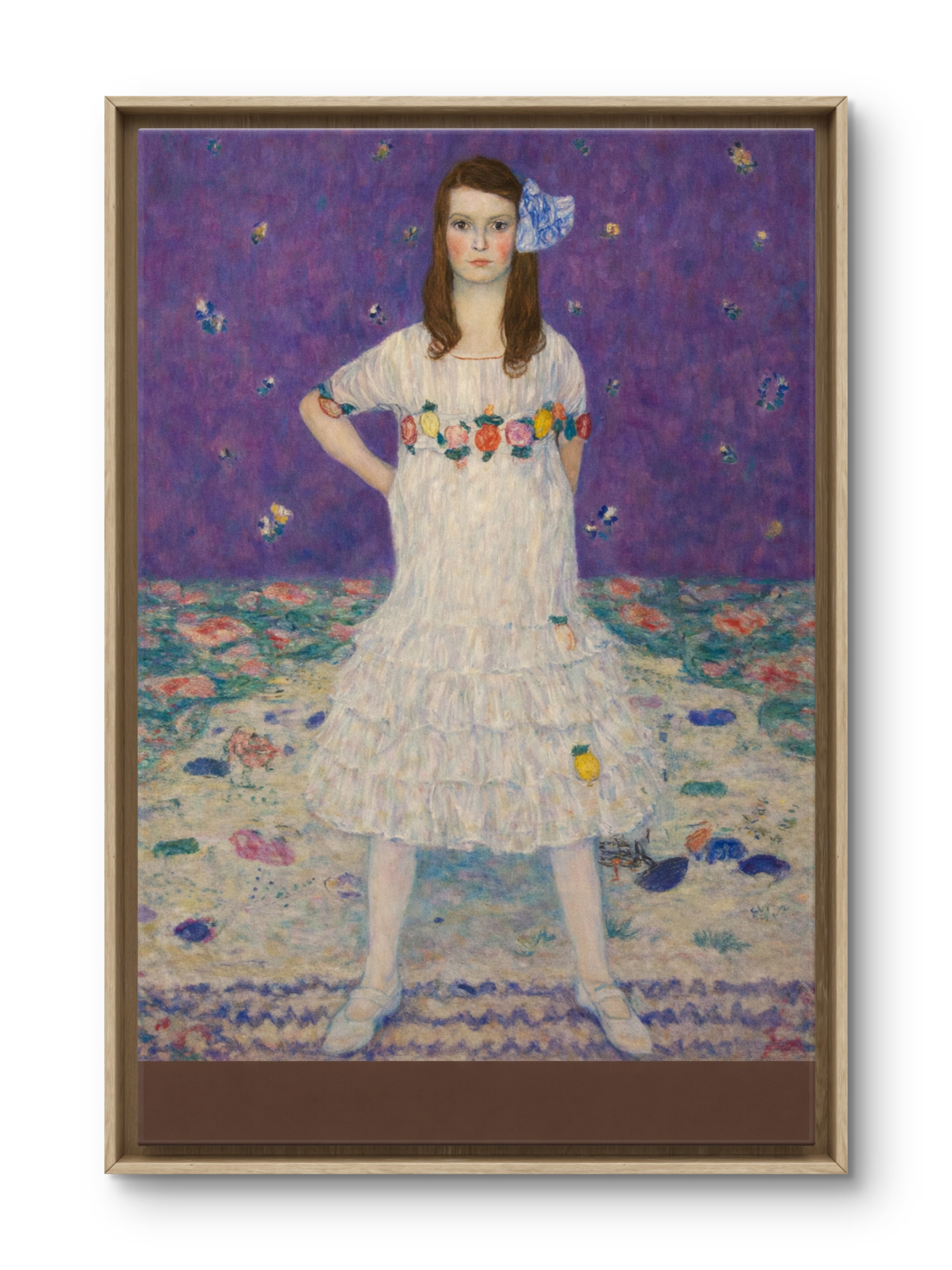 Gustav Klimt, 1912–1913, Portrait of Mäda Primavesi, Remastered by Elliott Best