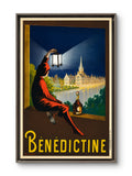 Bénédictine Liqueur Vintage Advertising Poster c.1900s — Belle Époque Remastered