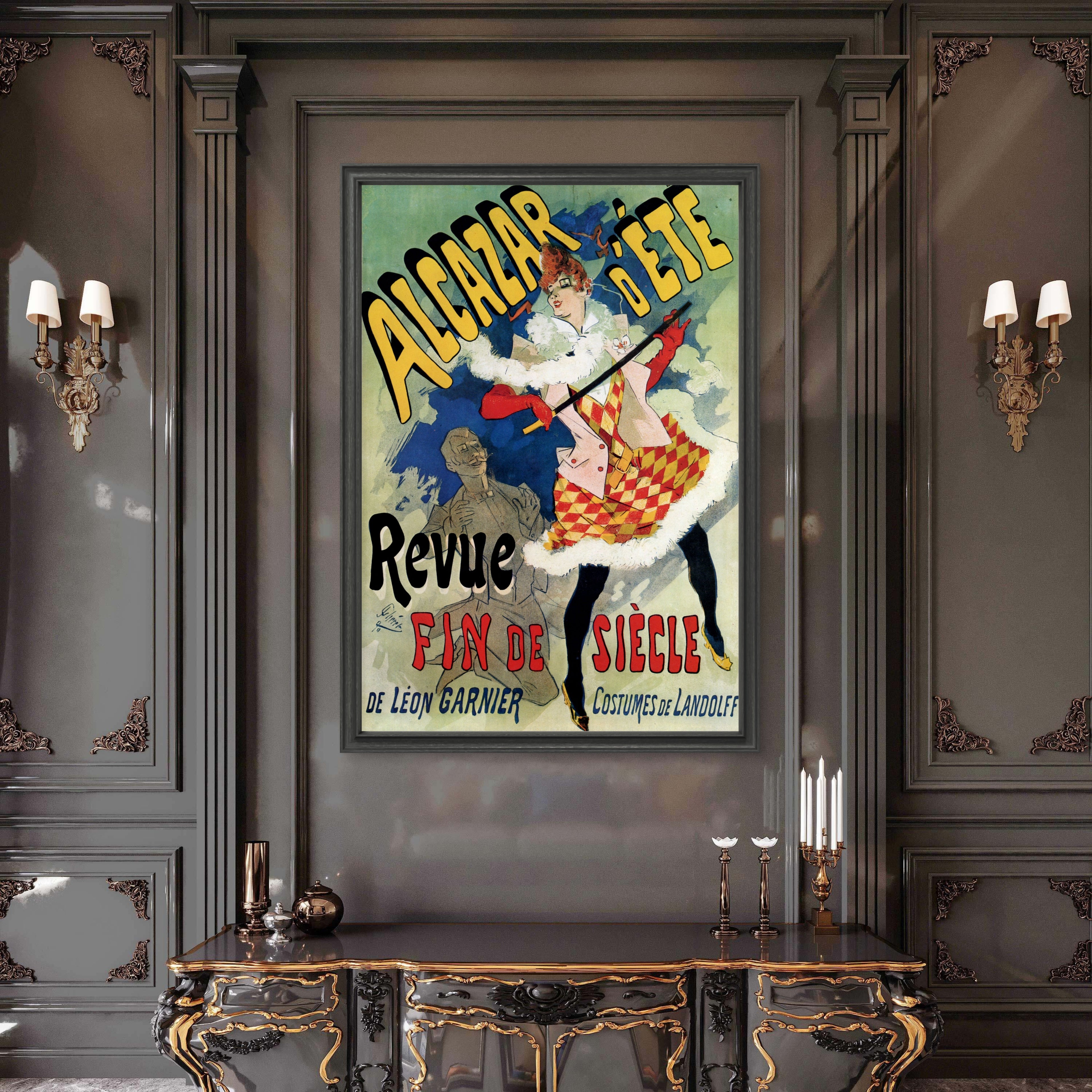 Jules Chéret Alcazar d'Ete 1890 - Fin de Siècle Cabaret Poster