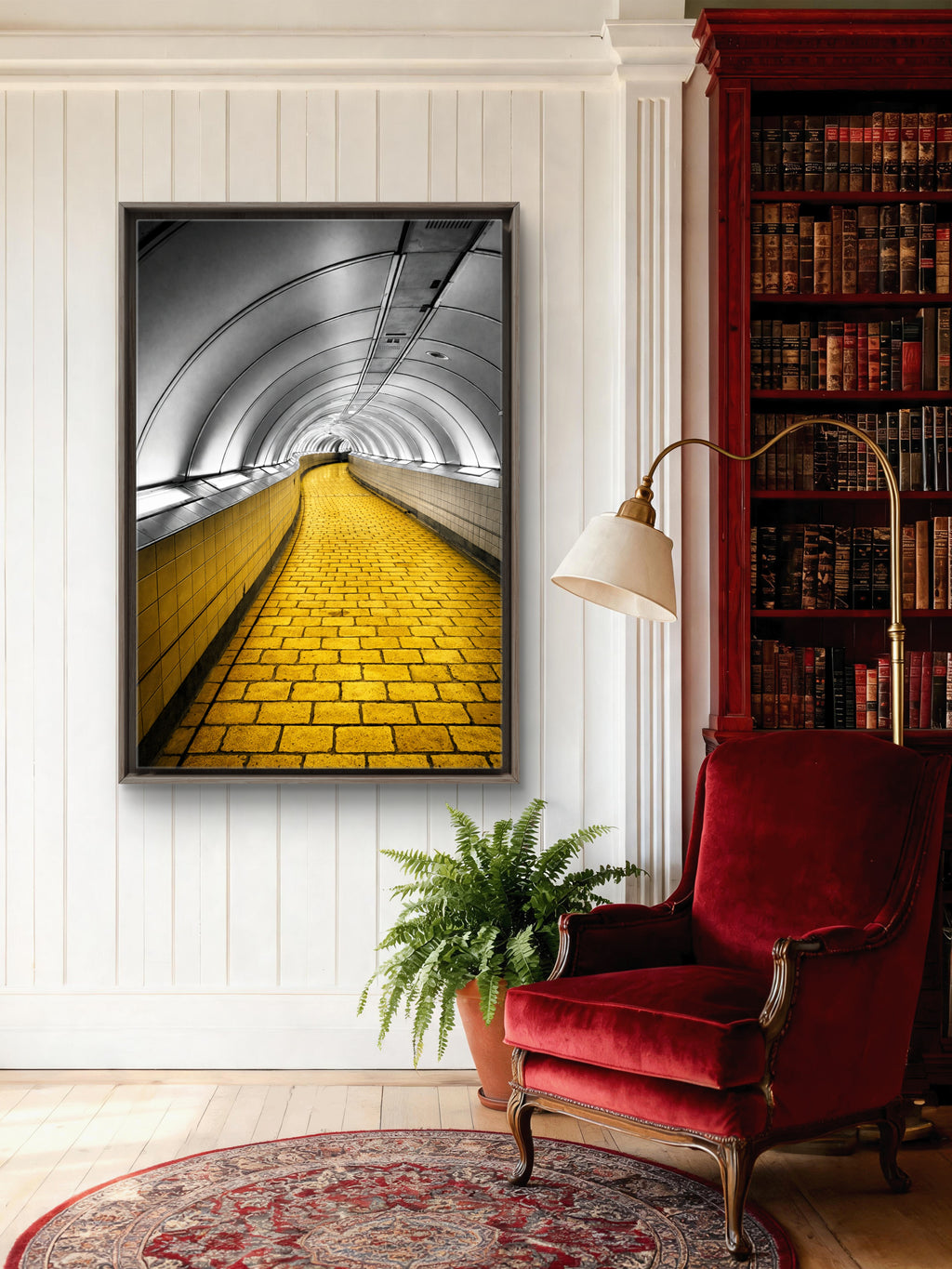 Follow the Yellow Brick Road, London Underground Photograph