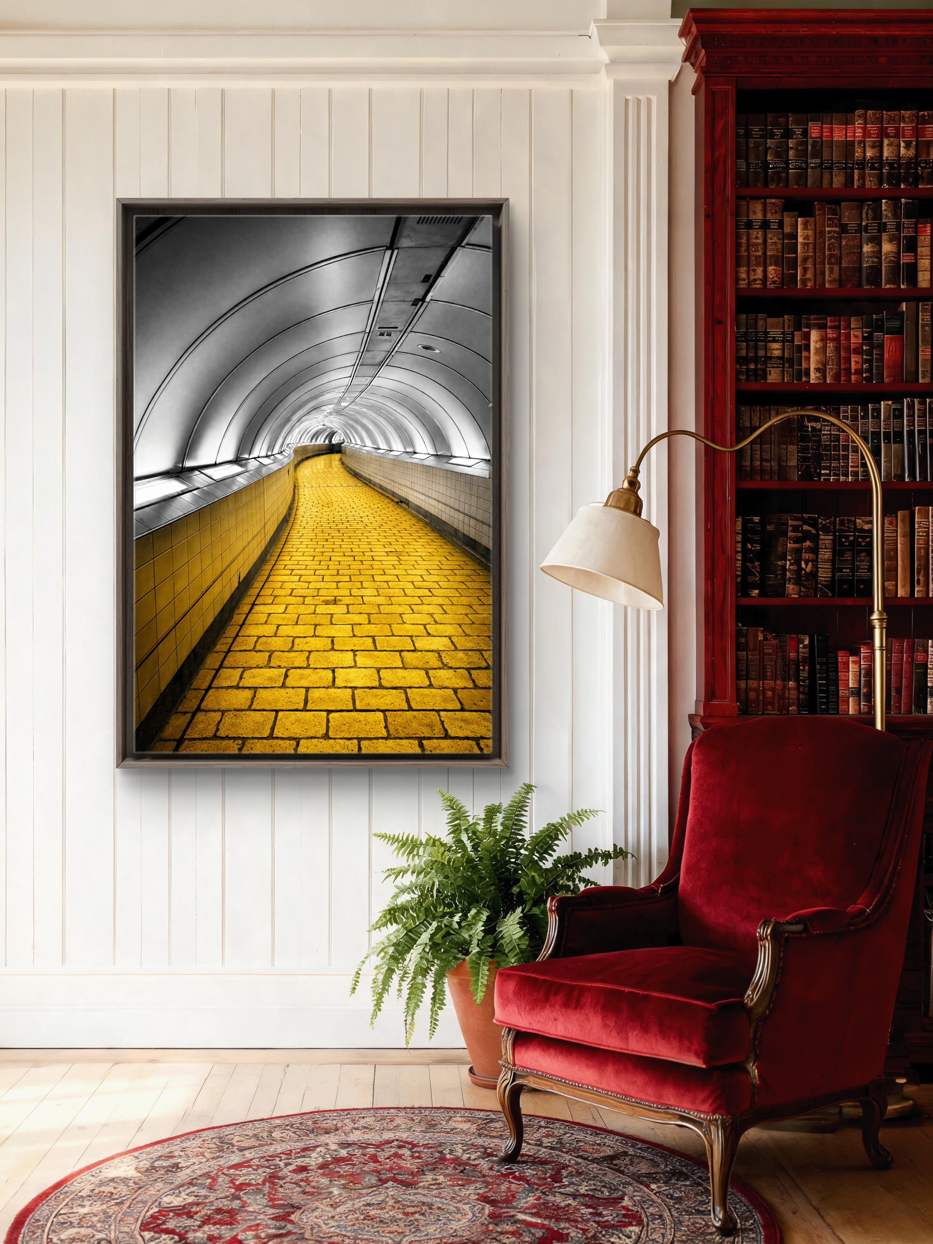 Follow the Yellow Brick Road, London Underground Photograph