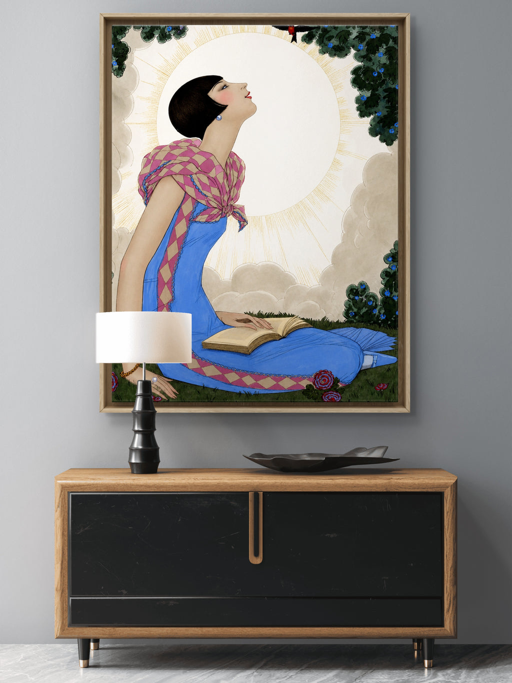 Spring Garden — 1920s Art Deco Illustration Remastered