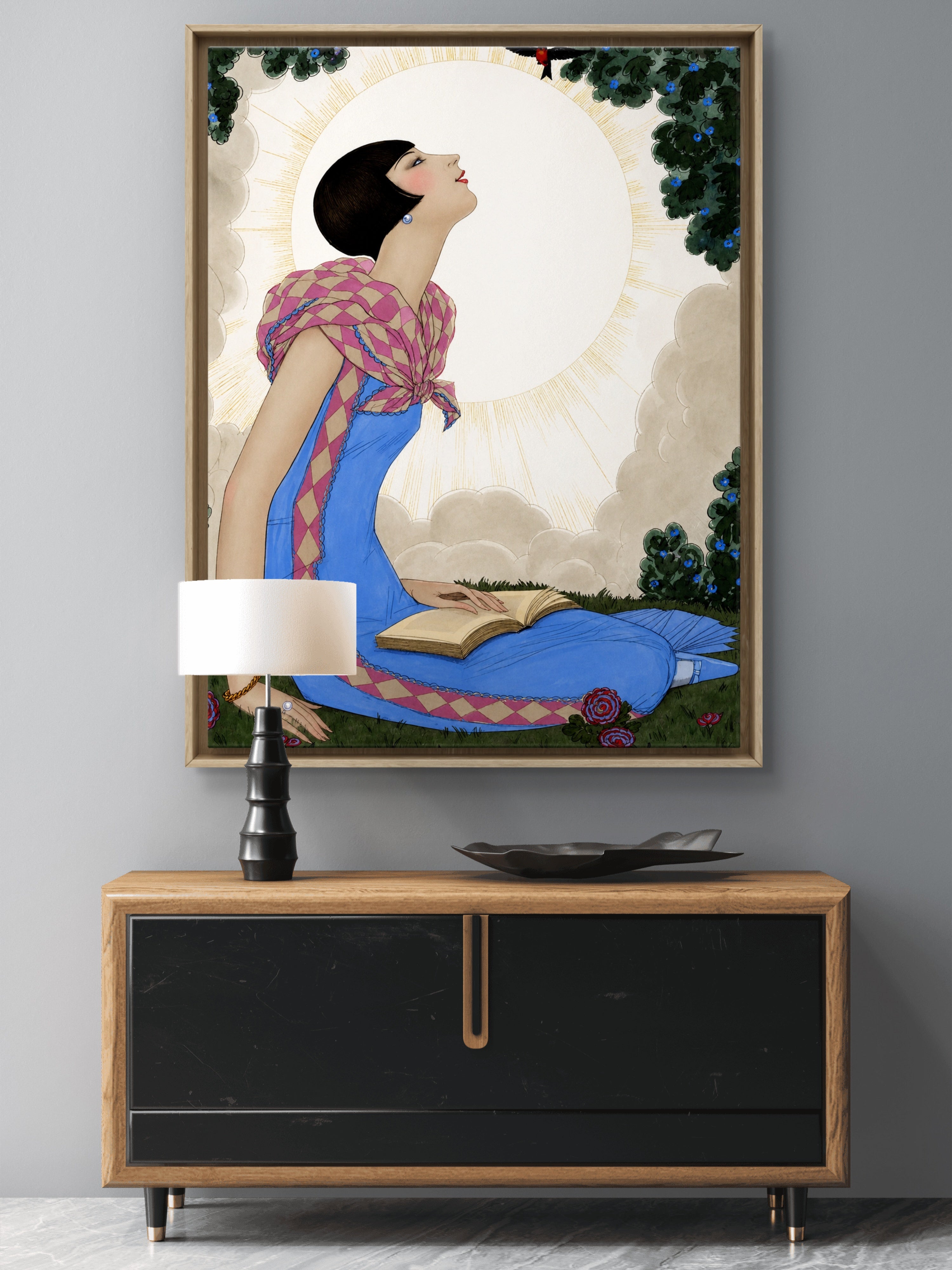 Spring Garden — 1920s Art Deco Illustration Remastered
