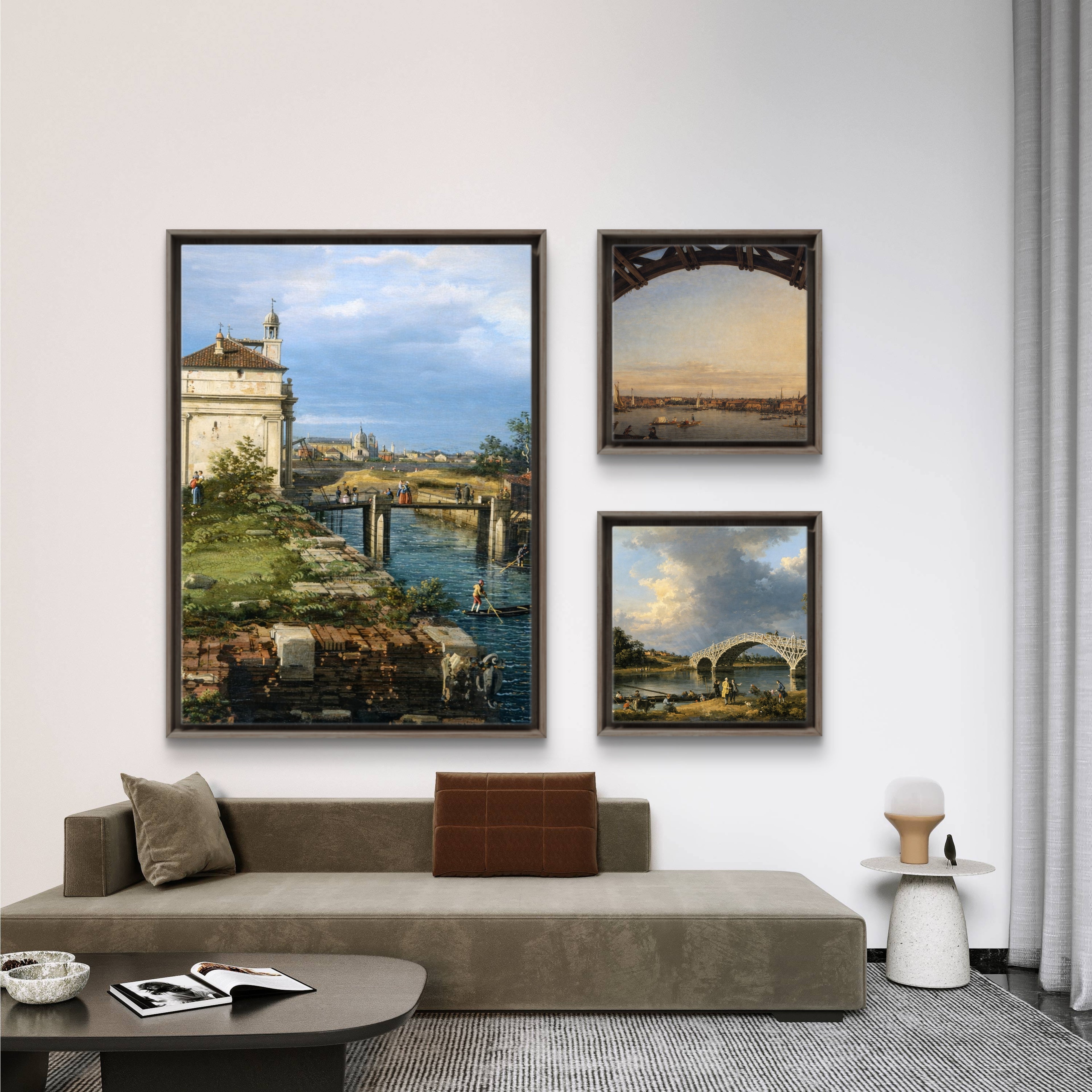 Capriccio with Ruins and Porta Portello, Padua, by Canaletto