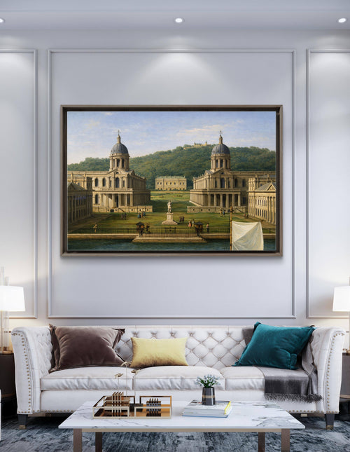 "Greenwich Hospital from the River"