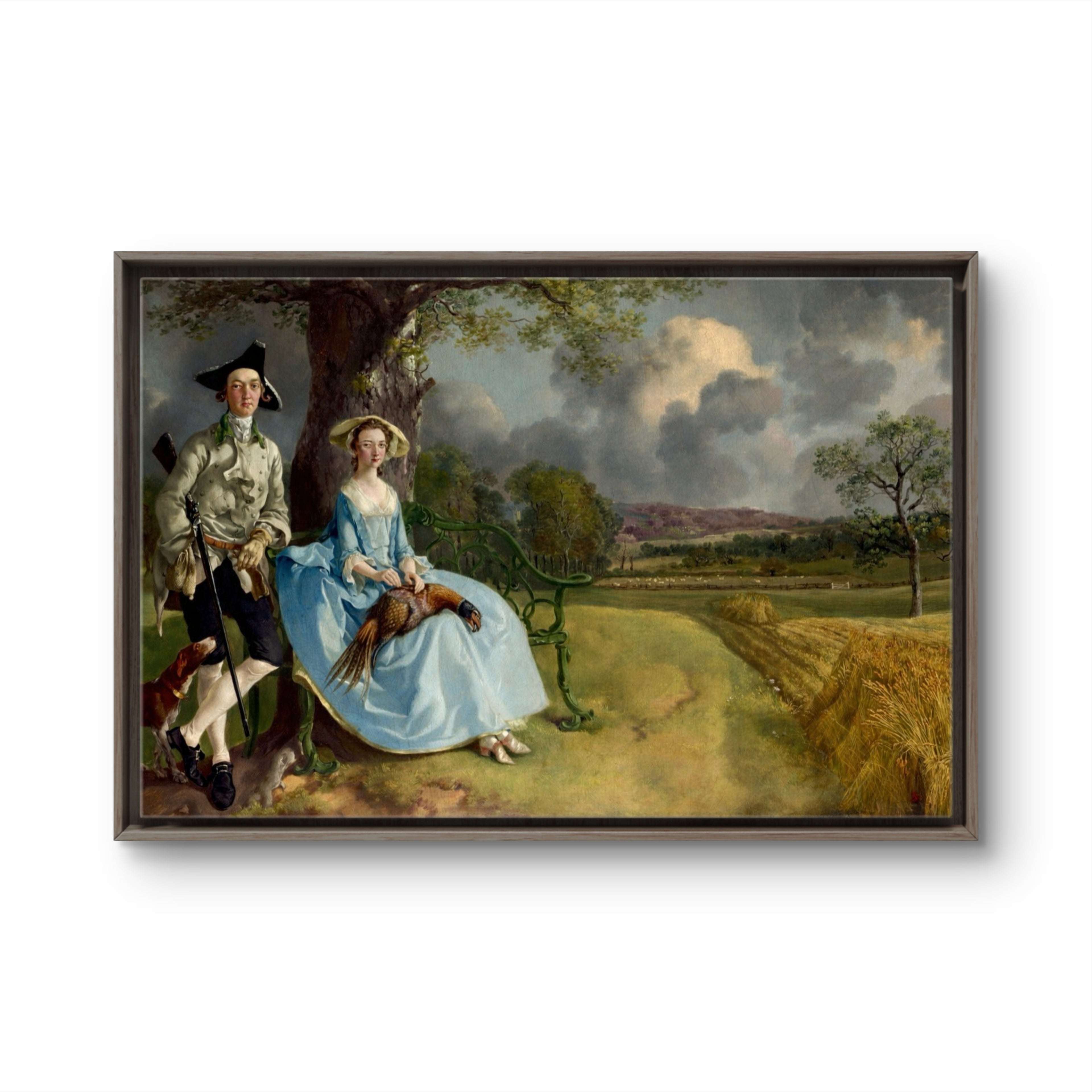 Thomas Gainsborough Mr. and Mrs. Andrews c.1750 — The Unfinished Masterpiece Completed — Limited Edition of 100