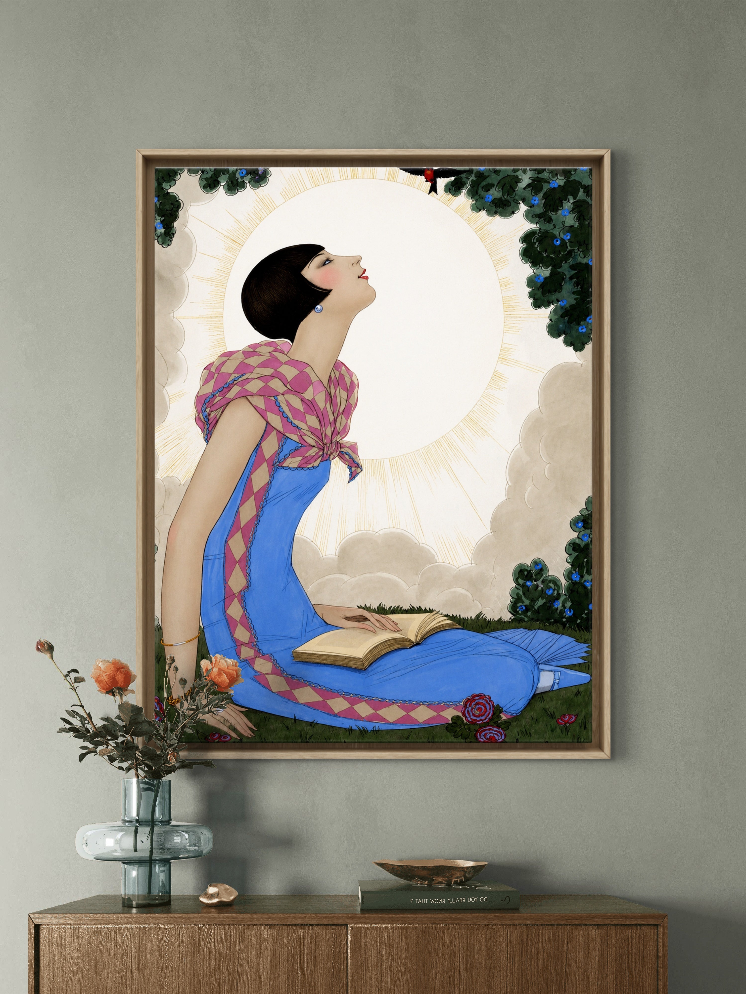 Spring Garden — 1920s Art Deco Illustration Remastered