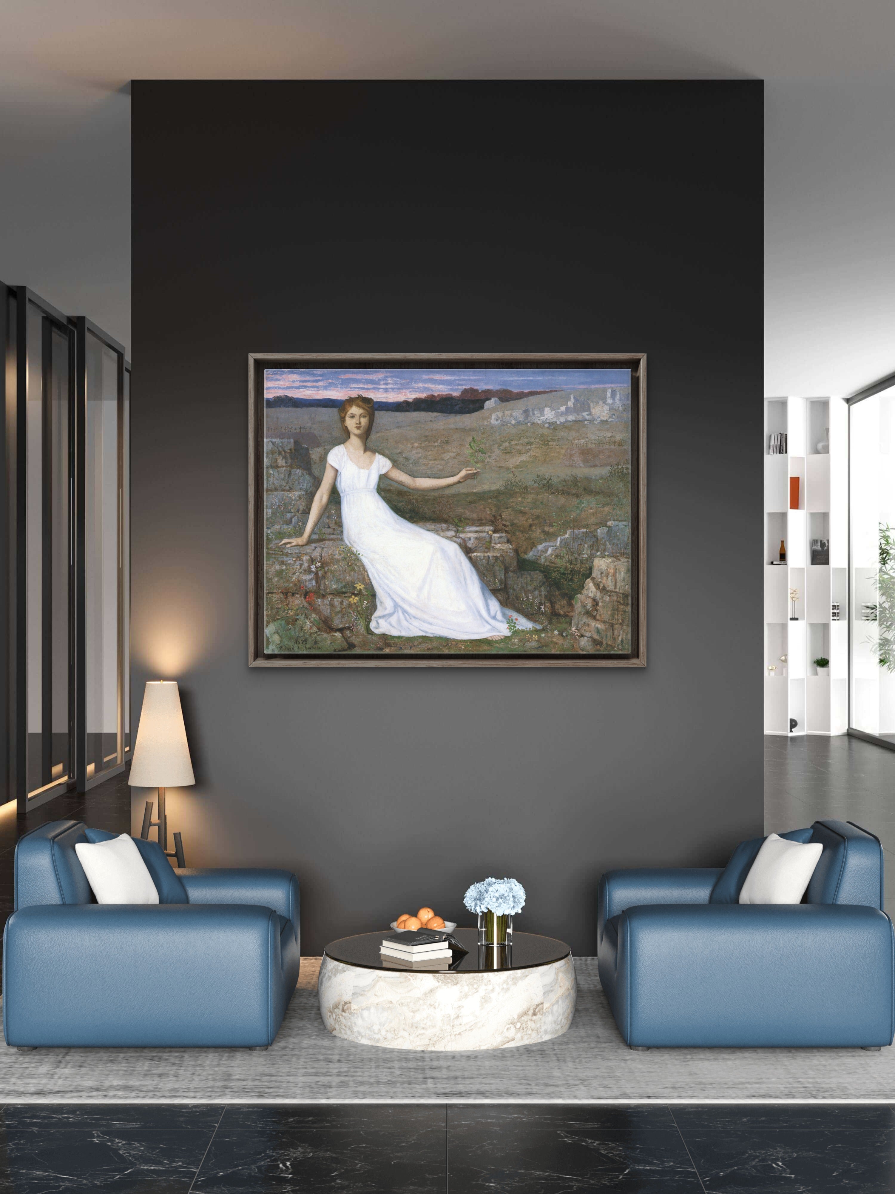 Pierre Puvis de Chavannes Hope 1872 - Symbolist Masterpiece