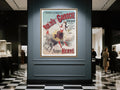"Mam'zelle Gavroche 1885," early Belle Époque Theater Poster, remastered in the Elliott Best Studio.