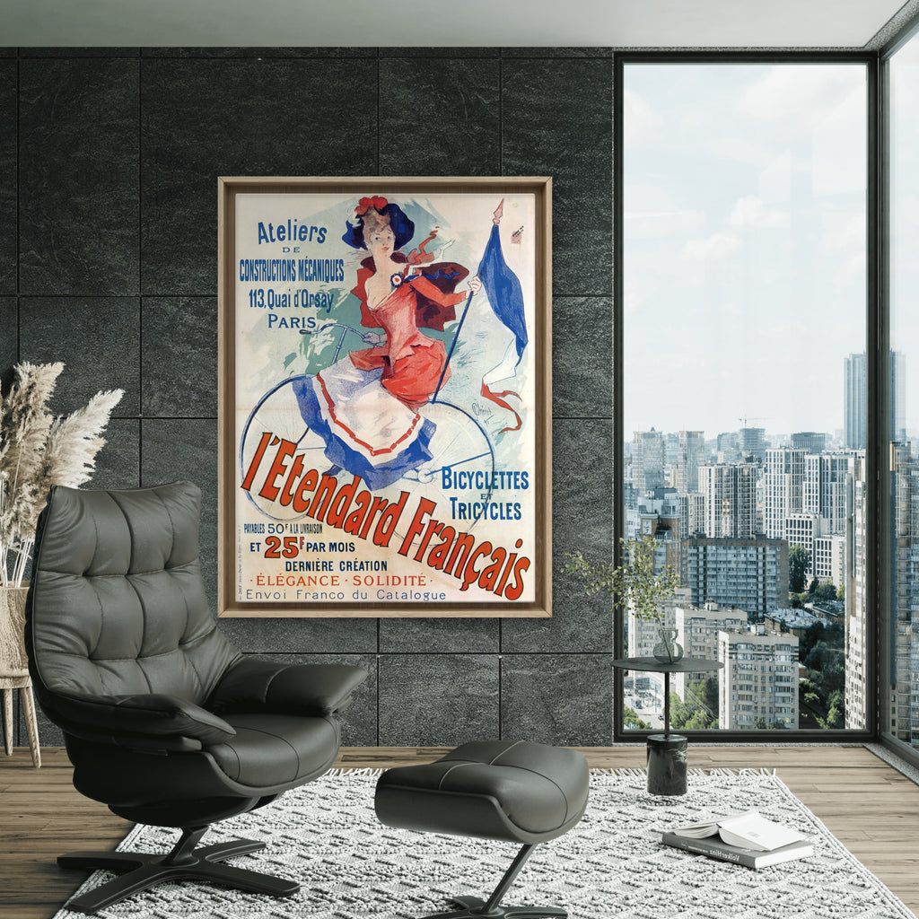 Jules Chéret L'Etendard Français 1891 - Patriotic Belle Époque Poster