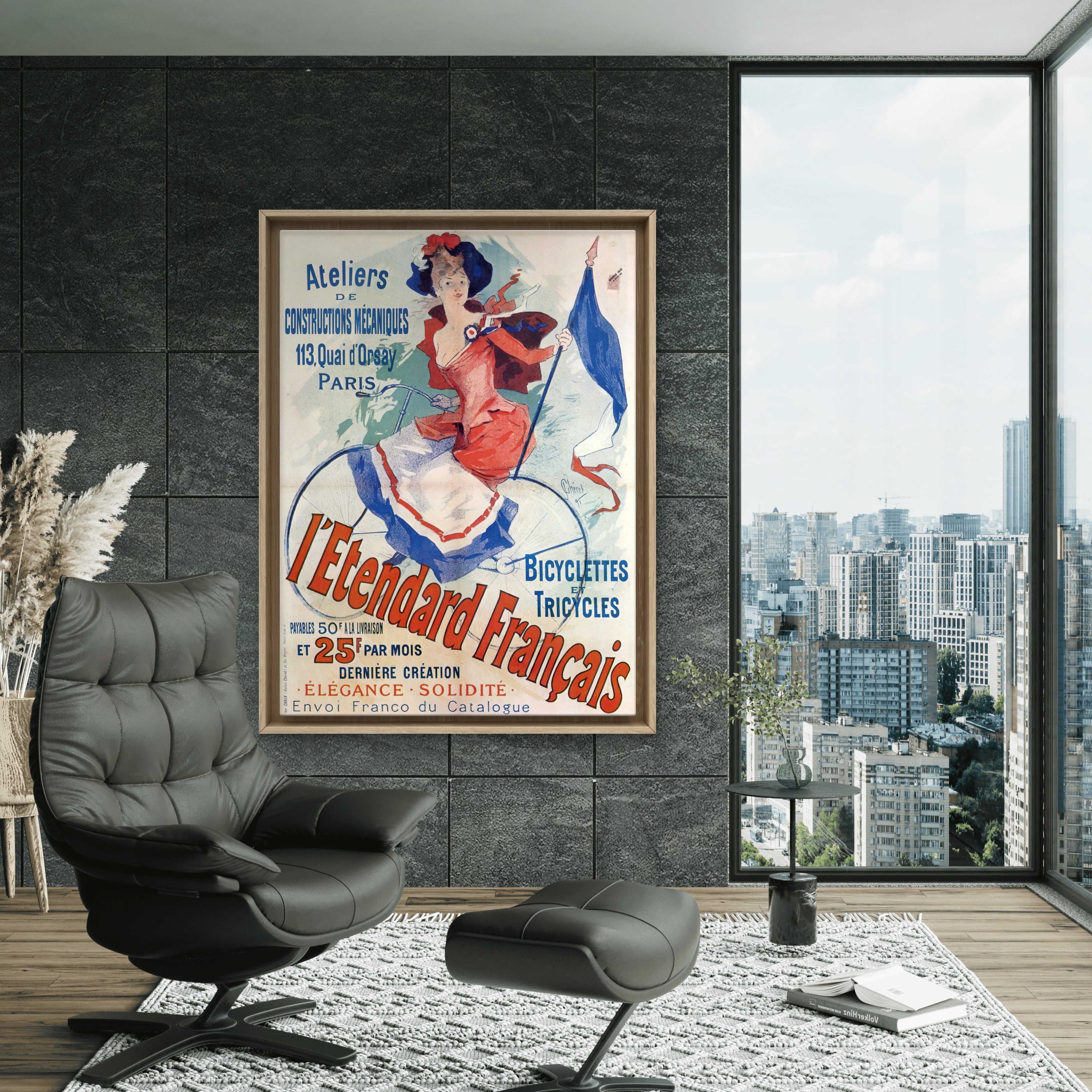 Jules Chéret L'Etendard Français 1891 - Patriotic Belle Époque Poster