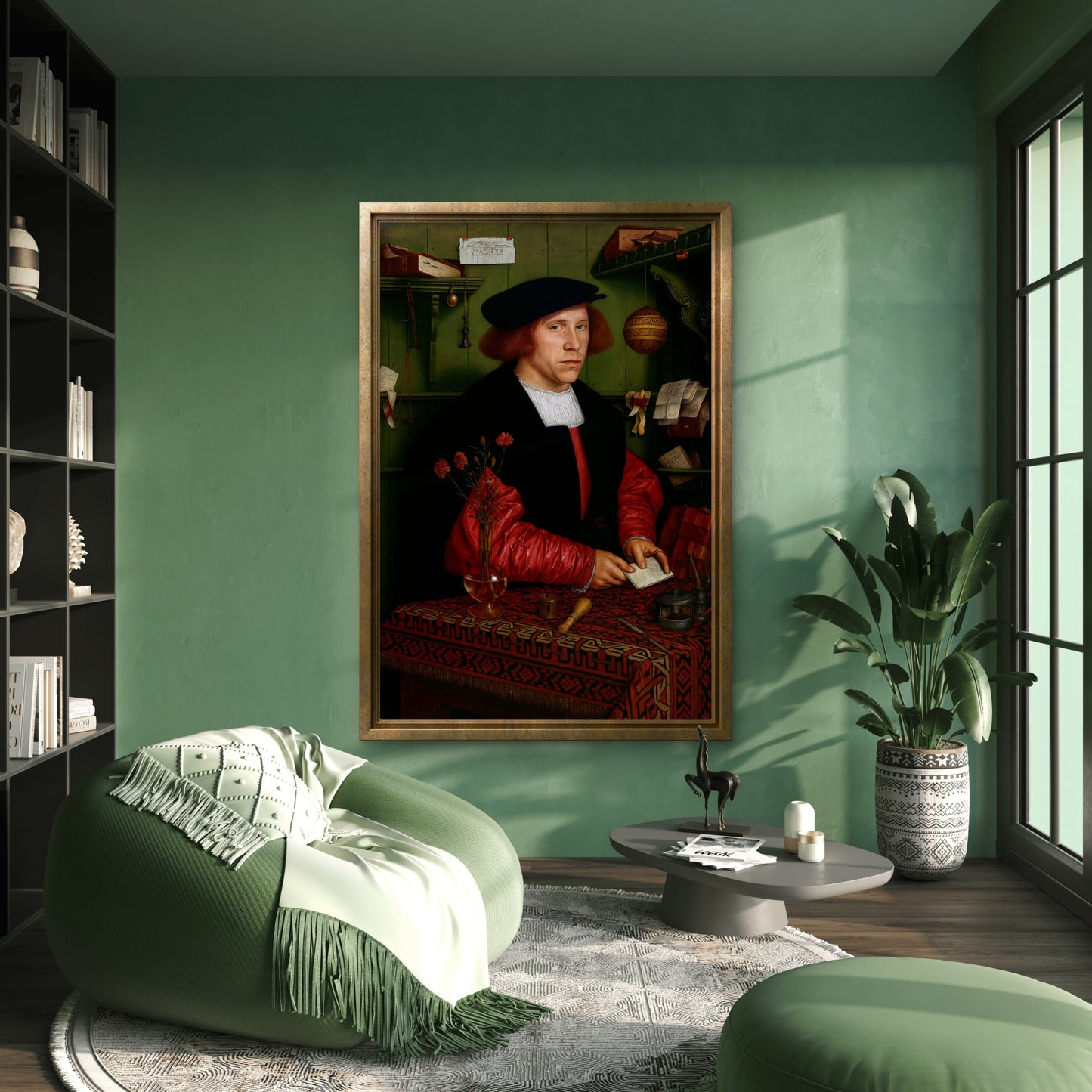 "Portrait of Georg Giese" by Hans Holbein the Younger, 1532.