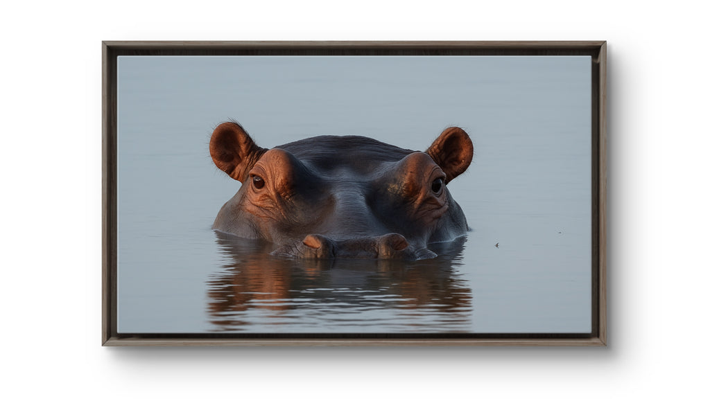 Moment of Stillness, Leopard Song Game Reserve, Hippo, — An Elliott Best Original Photograph